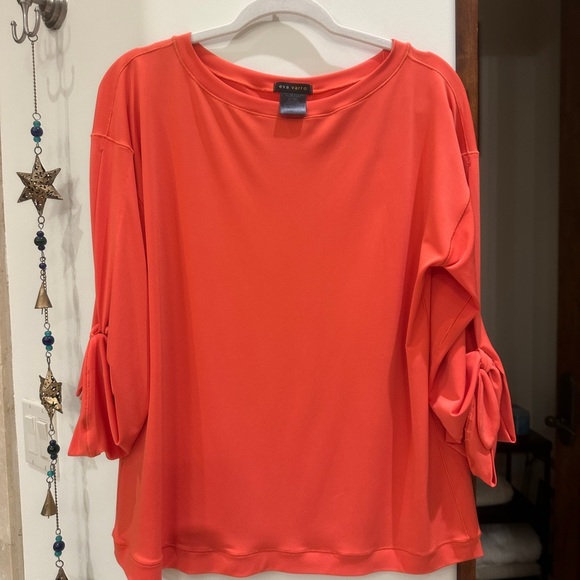 eva varro Tops - Eva Varro Vibrant Orange Blouse
